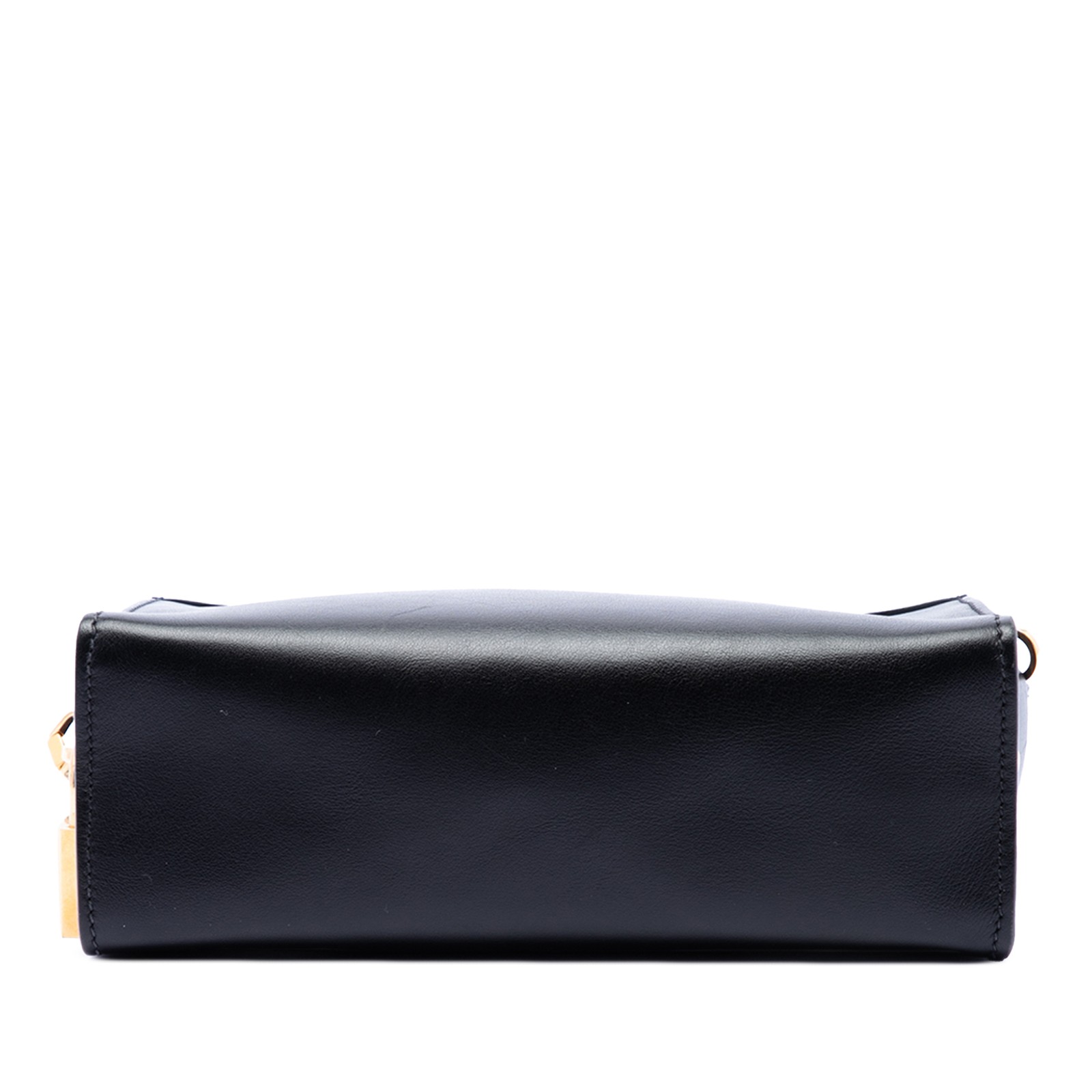 Prada City Calf and Saffiano Lip Print Esplanade Crossbody Pre-Loved Bag Black