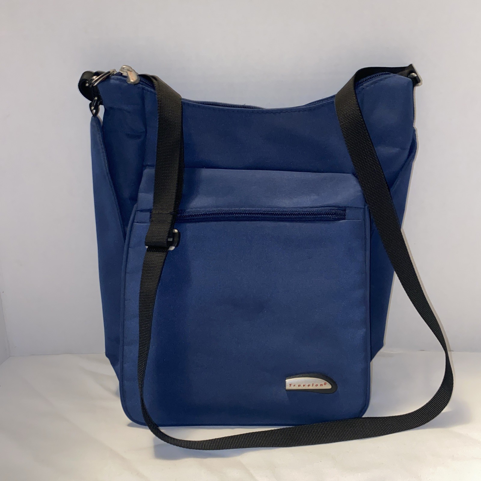 Travelon Blue And Gray Crossbody Bag