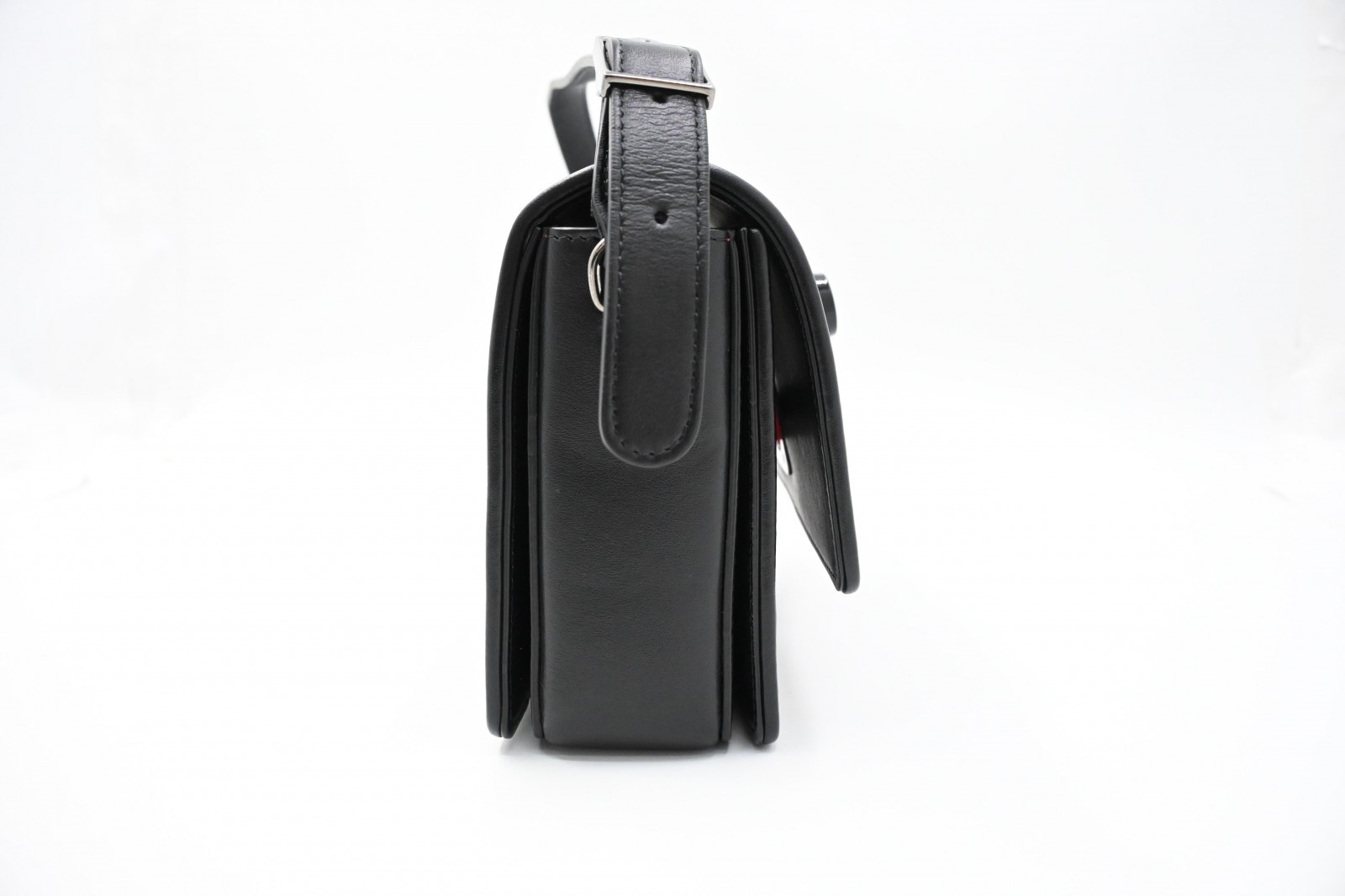Authentic Christian Louboutin Caraskey Shoulder Bag, Leather, Black, 3225079