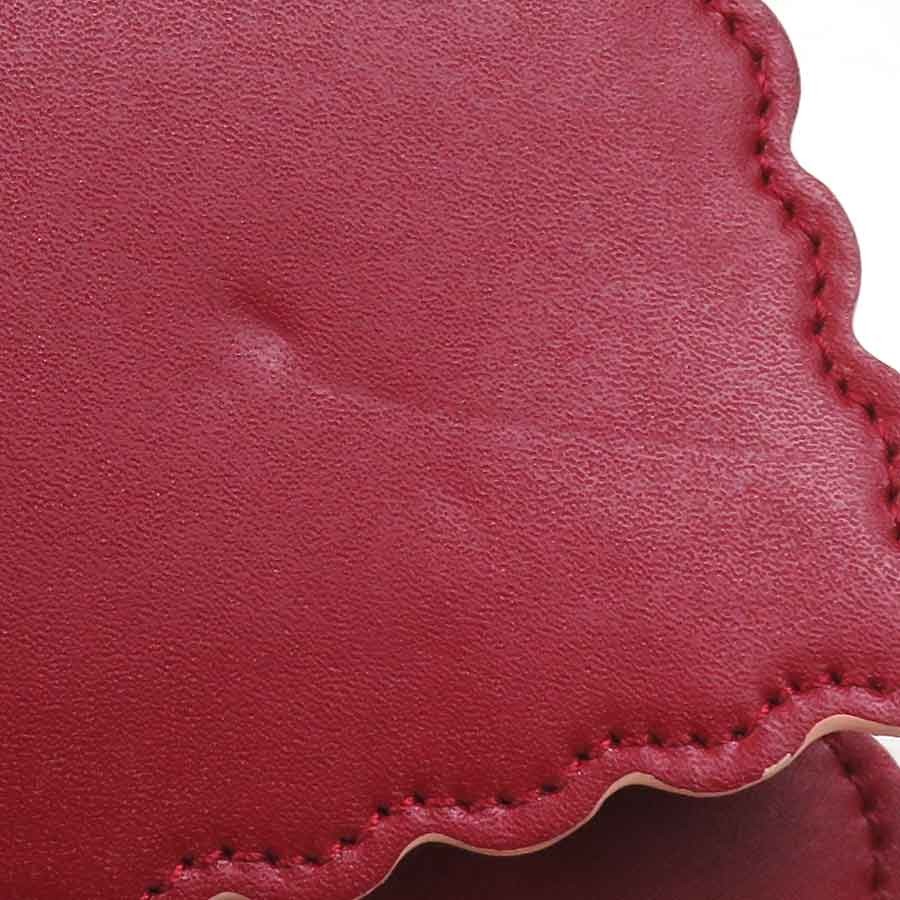 Auth FENDI Kan I Mini Shoulder Bag Red Leather/Metal – h31407a