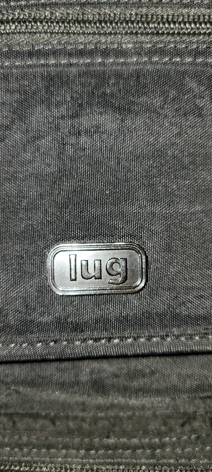 LUG VIA 3 En 1 Convertible Backpack Travel Tote Nylon Black .