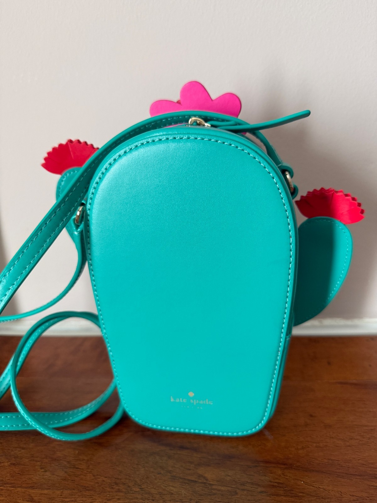 Kate Spade Horizons Green Cactus Leather Crossbody Bag NWOT