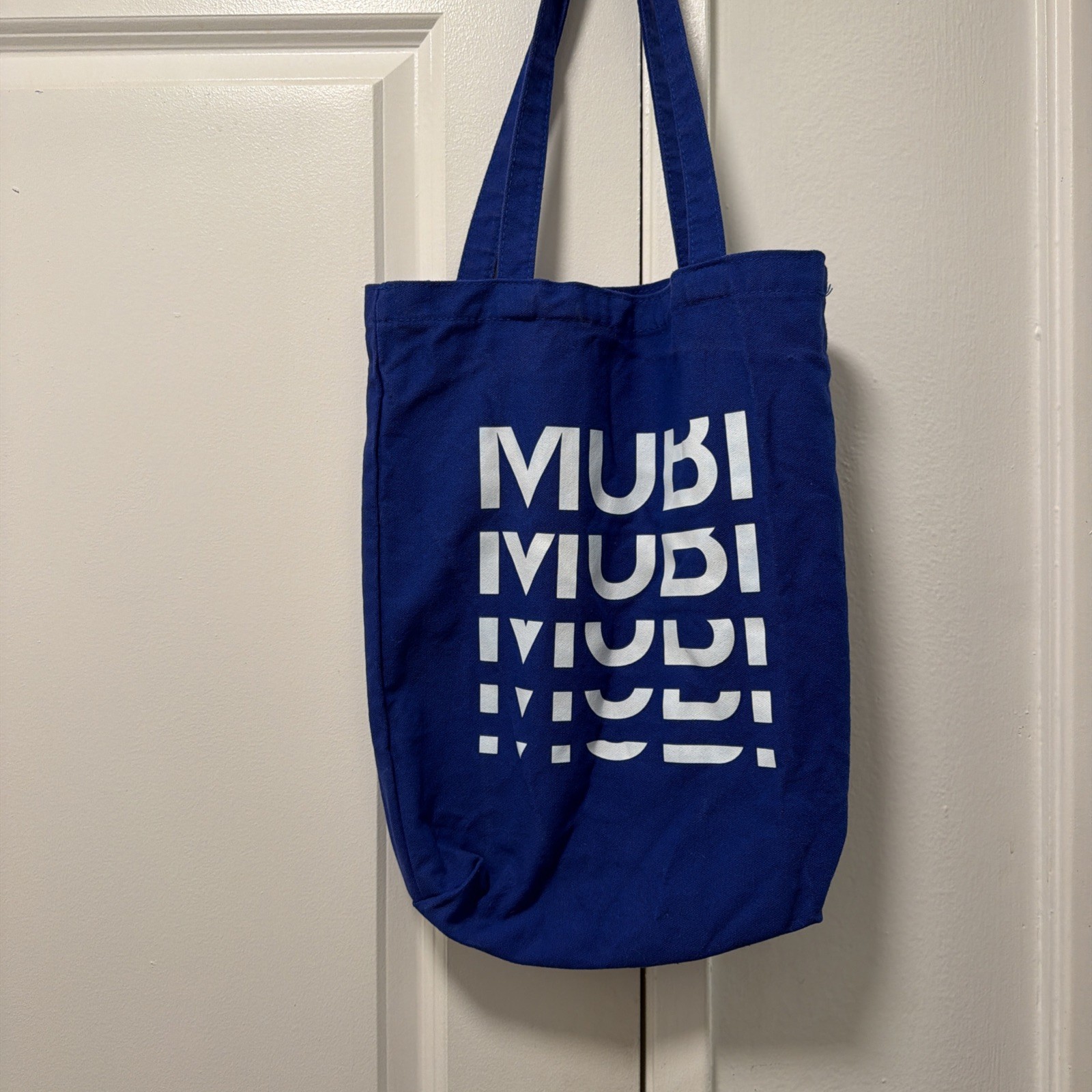 MUBI Film Royal Blue Tote Canvas Bag Streaming Foreign Cinema Festival