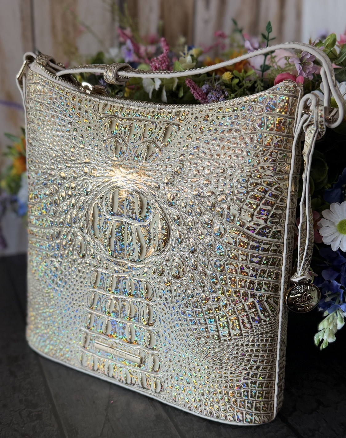 LAST ONE ! BRAHMIN KATIE HOLOGRAM NWT PERFECT EYE PLACEMENT GORGEOUS HTF