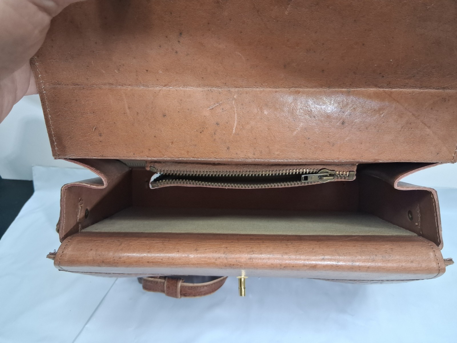 Vintage Genuine Alligator Crocodile Leather Shoulder Purse Satchel 10.5” Long