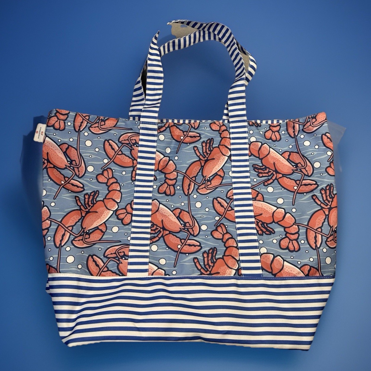 Lands End Target Collaborative Lobster Print Beach Bag