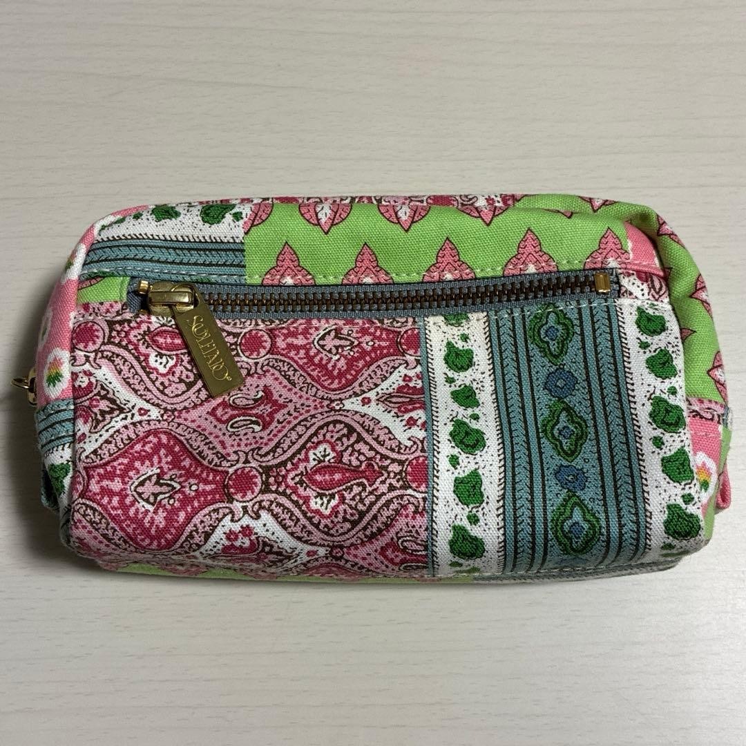 SOULEIADO Floral Pouch – Compact Makeup Bag, 17x11x6cm