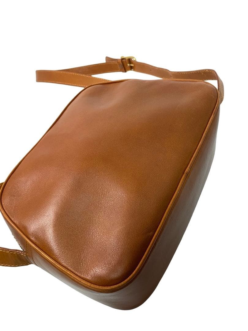 CELINE Shoulder bag Leather Brown Vintage From Japan Authentic