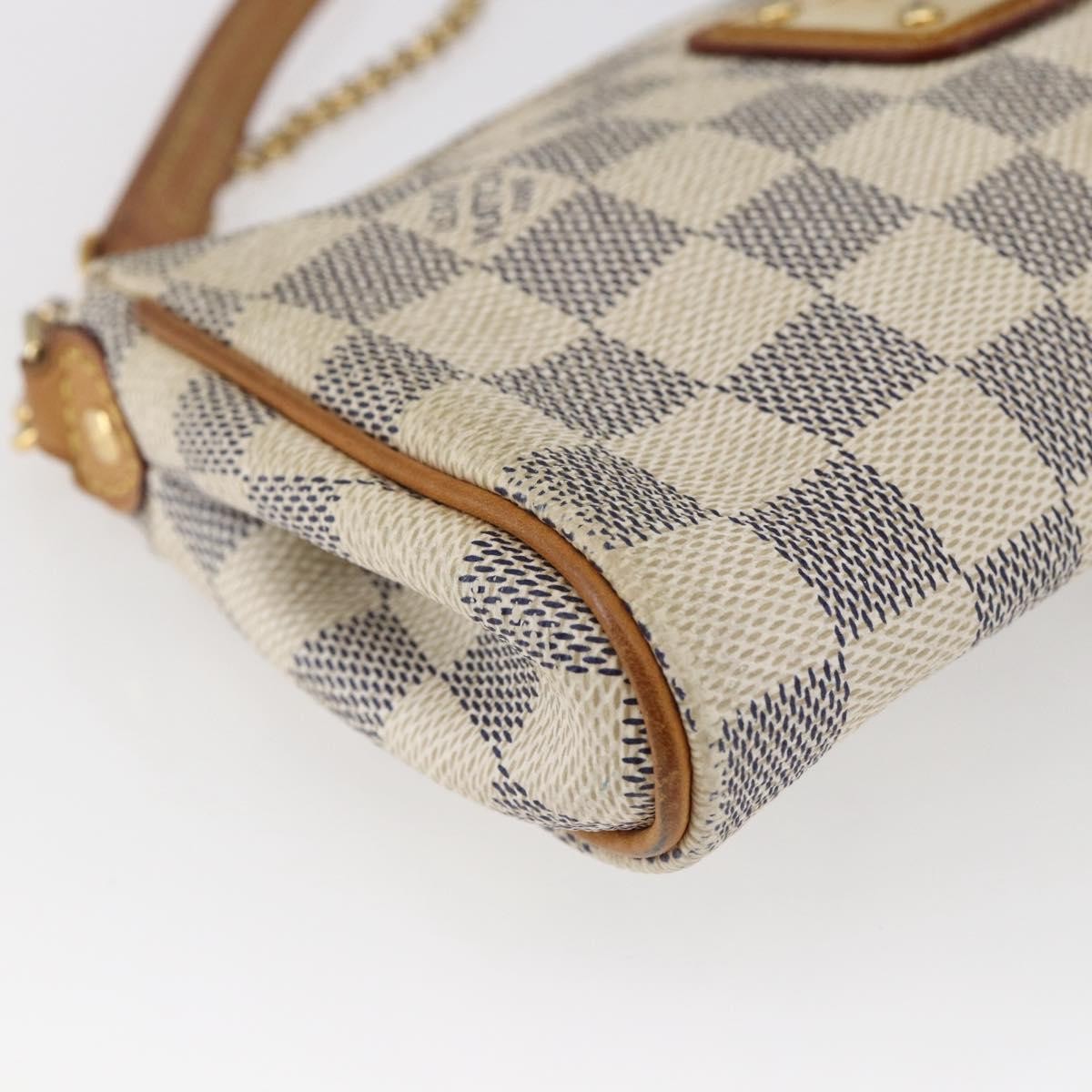 LOUIS VUITTON Damier Azur Eva Shoulder Bag 2way N55214 LV Auth 146116