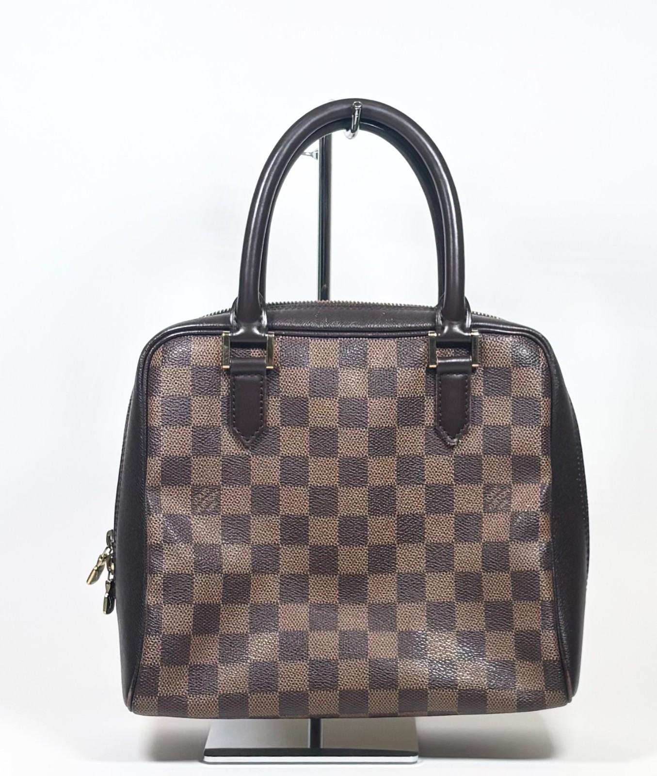 LOUIS VUITTON Damier Ebene Brera Hand Bag N51150 Authentic