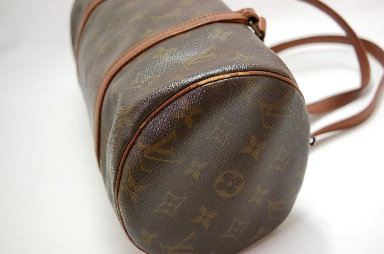 Auth LOUIS VUITTON MONOGRAM PAPILLON 30 HANDBAG PURSE 821 “TORN ZIPPER” 0521a