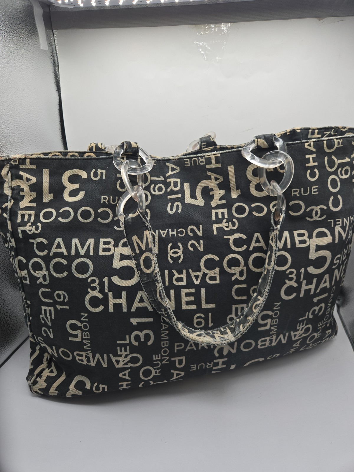 Chanel Vintage Rue Cambon Beach Tote