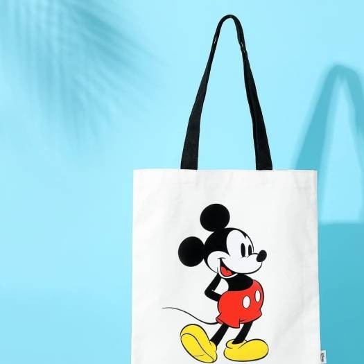 Mickey Mouse Tote Bag Disney Canvas by Miniso