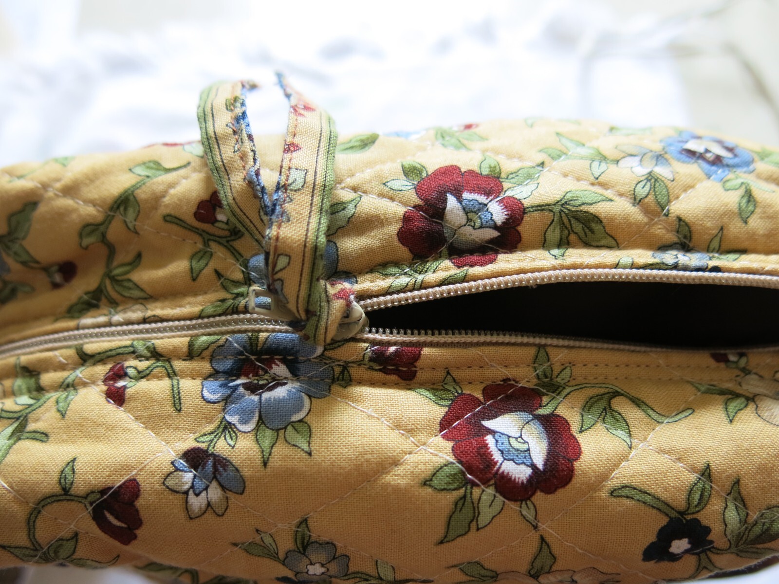Vintage Cotton Fabric Custom Made By Sunny Eberhardt Crossbody Bag