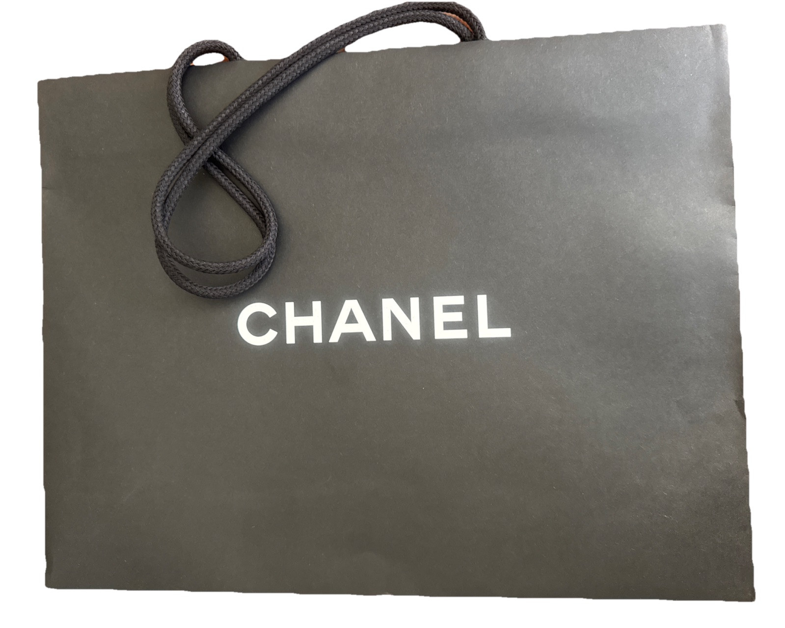 New CHANEL Black Paper Shopping Bag 17″ x 13″ x 6″