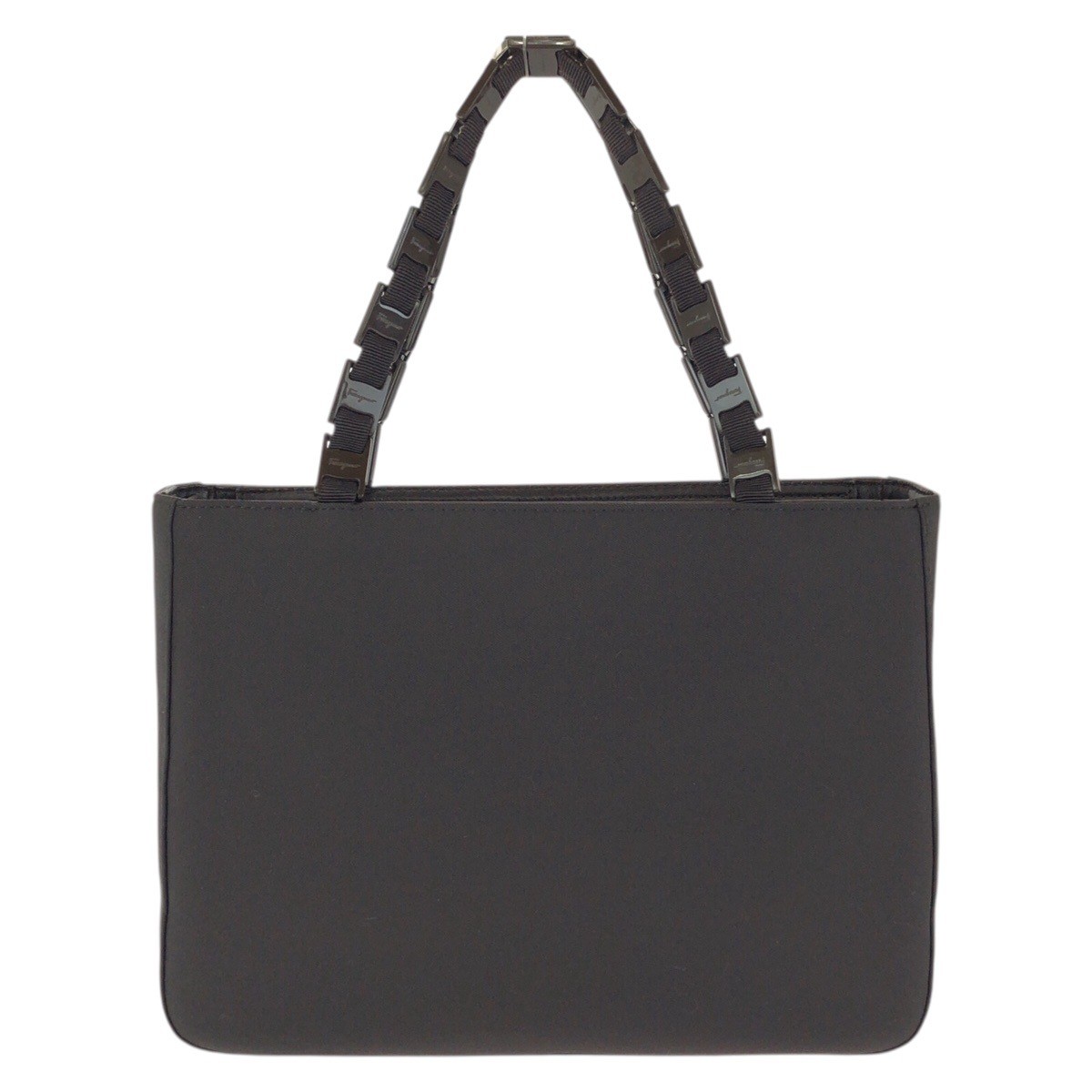 Salvatore Ferragamo Vara Chain Nylon Leather 2way Bag – DUTY FREE
