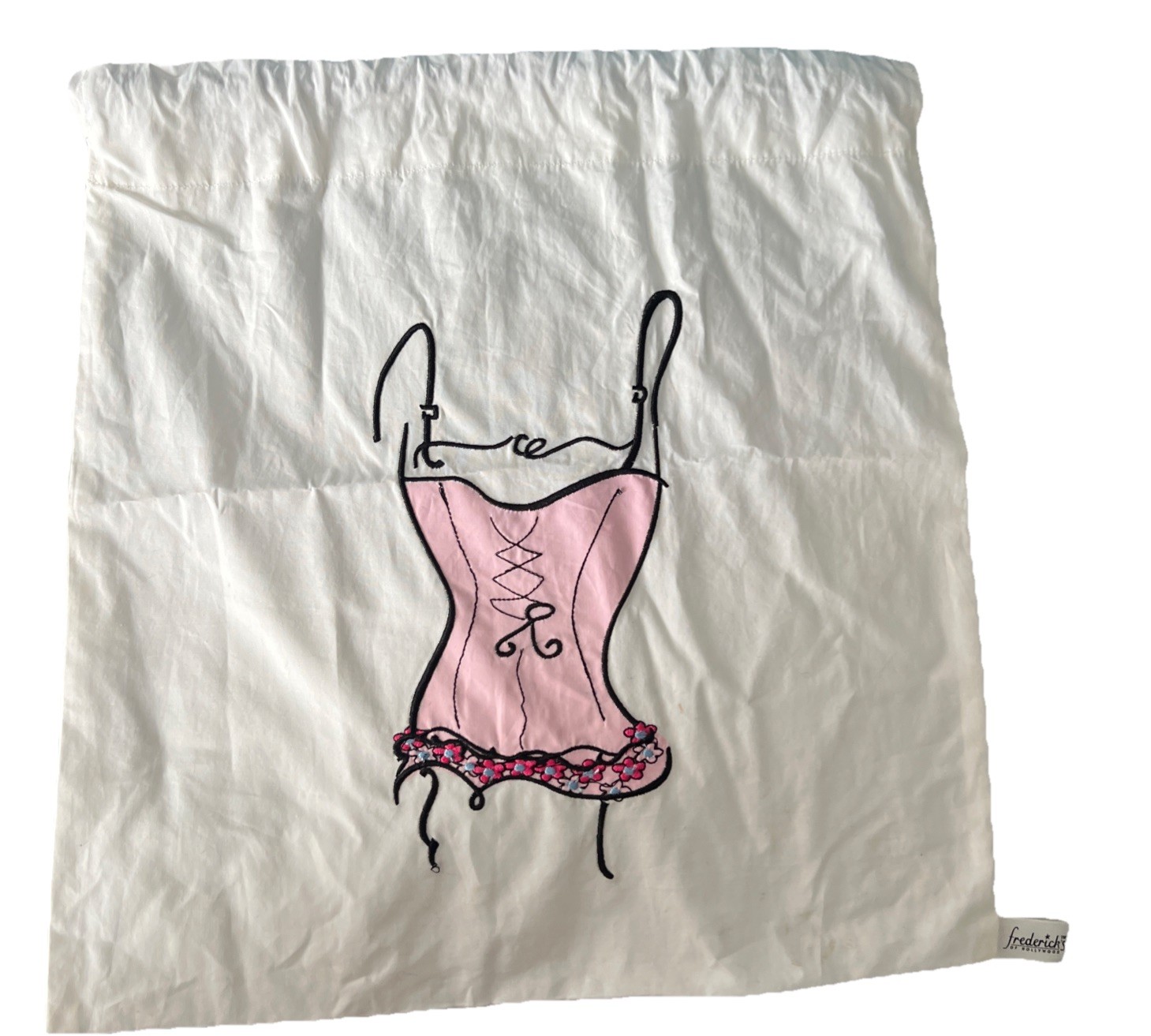Fredericks of hollywood corsette drawstring bag