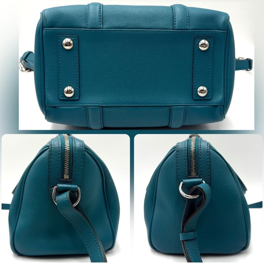 LOUIS VUITTON Bag: SC Bag BB M48853 Blue Canard W25H18D15cm w/clochette keys;