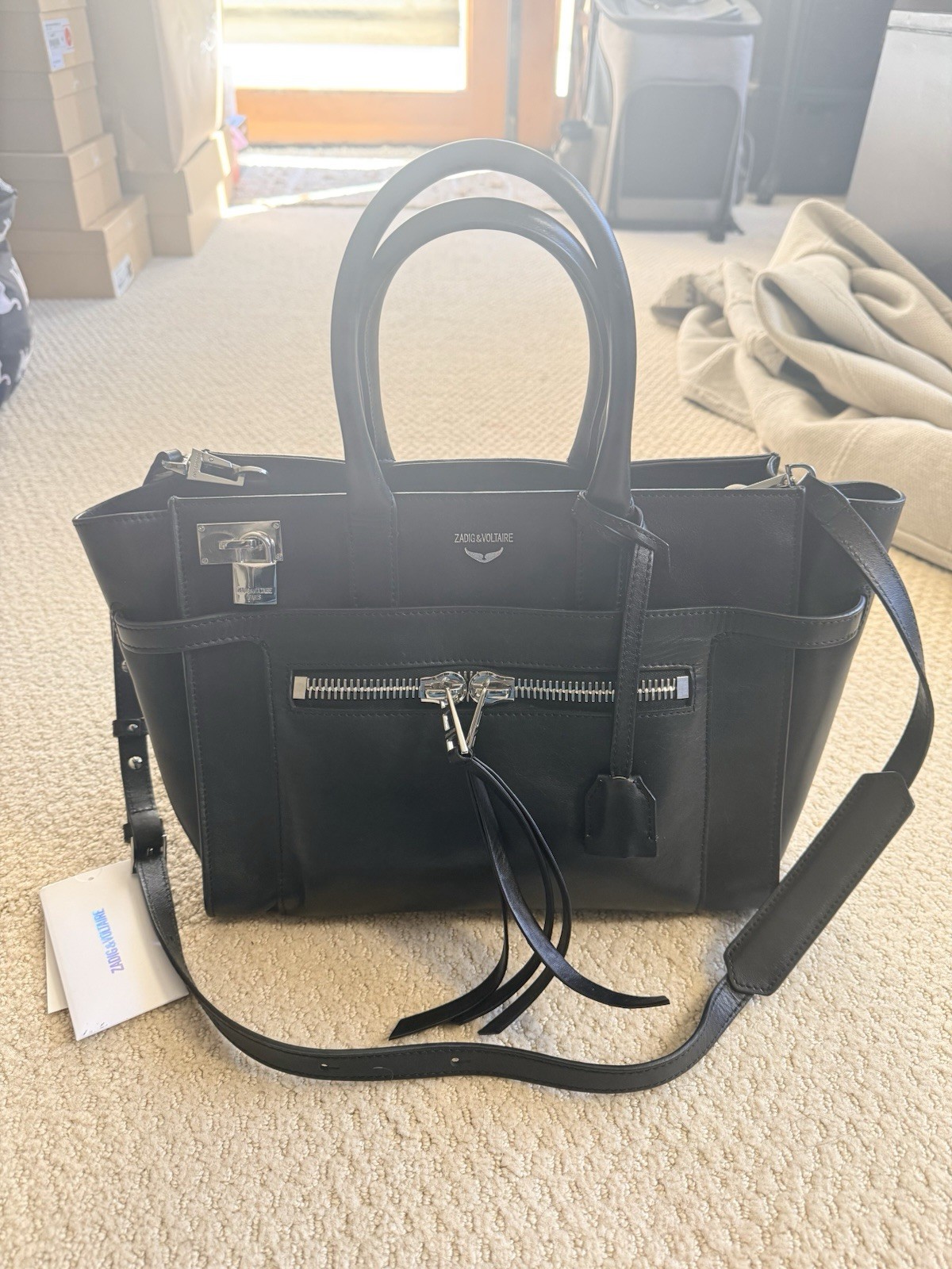Zadig & Voltaire Candide Leather Crossbody Bag