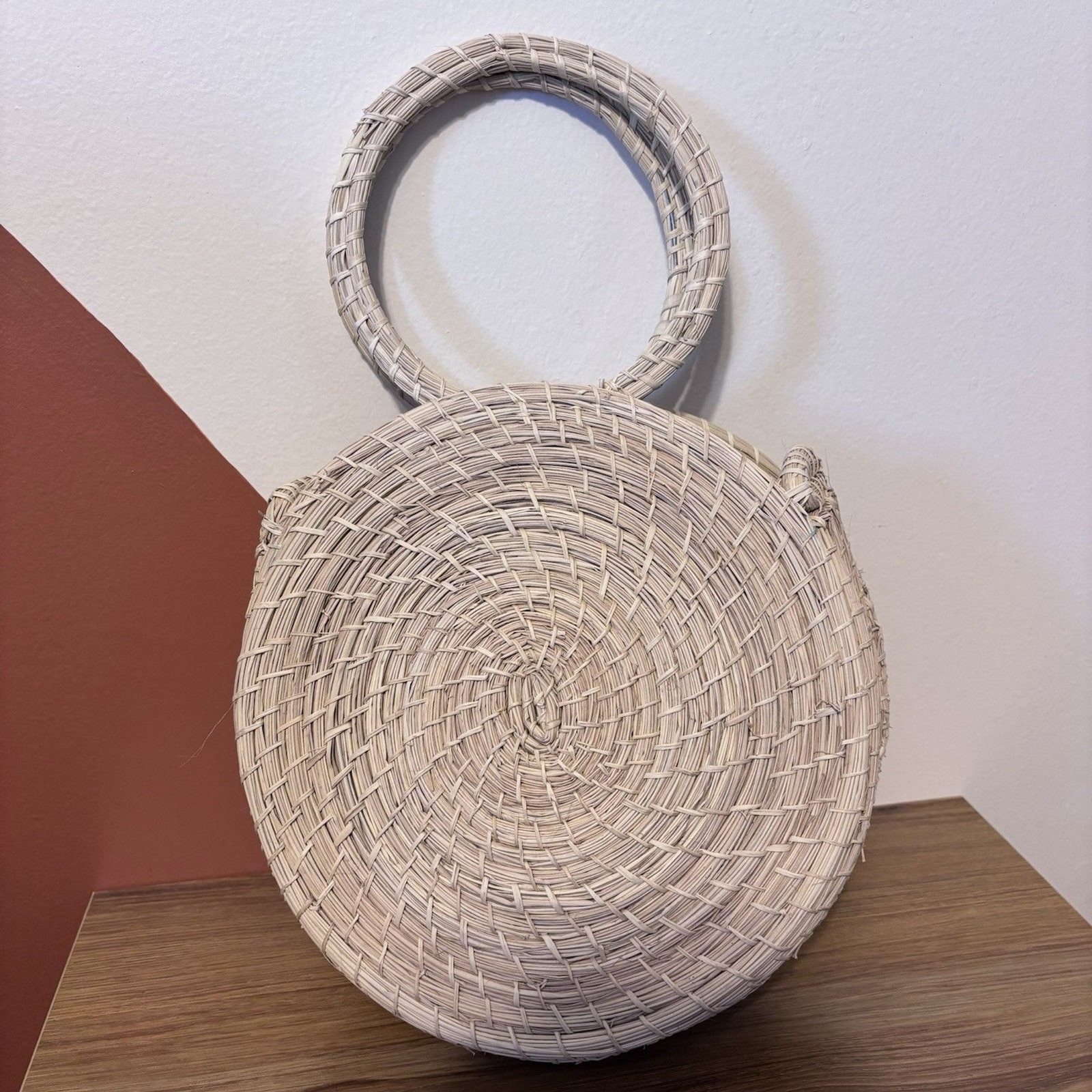 Nicaraguan Pica Palm Weave Handmade Handbag Bag Boho Artisan Coastal Beach Eco