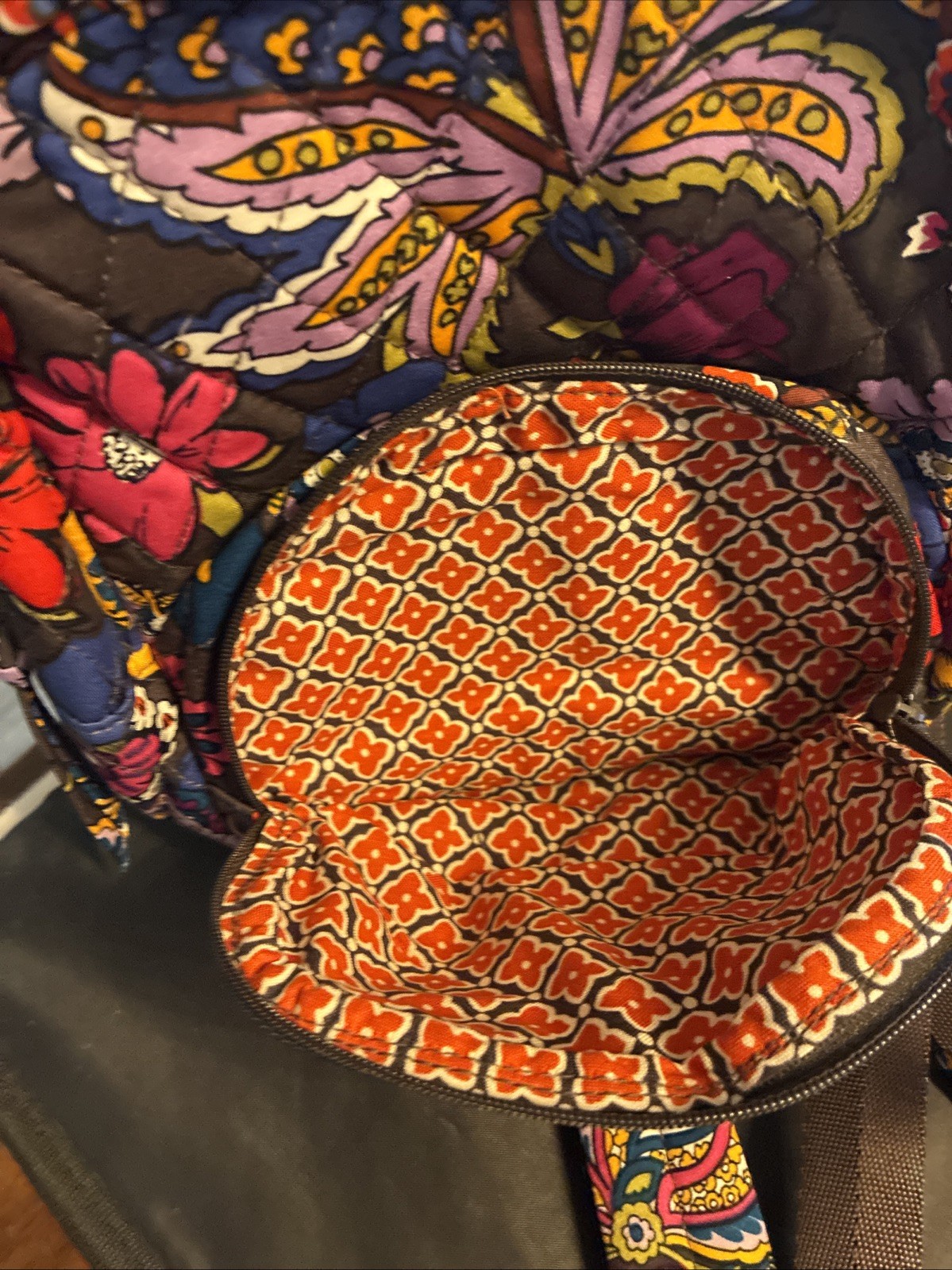 Vera Bradley COLORFUL BOUQUET Mini 8.75″ HIGH Banbury Cotton backpack NWT