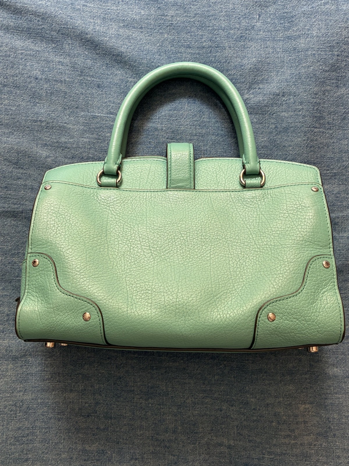 Coach Mercer satchel 24 Top Handle Handbag -Teal