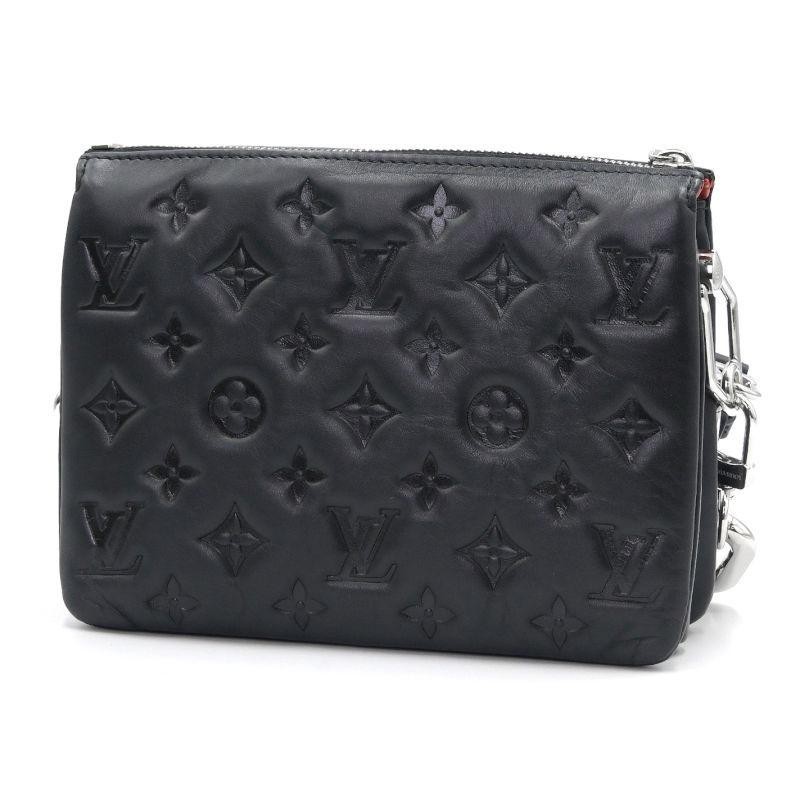 LOUIS VUITTON Bag: Coussin BB M23078 Black W21H16D7cm w/chain strap;