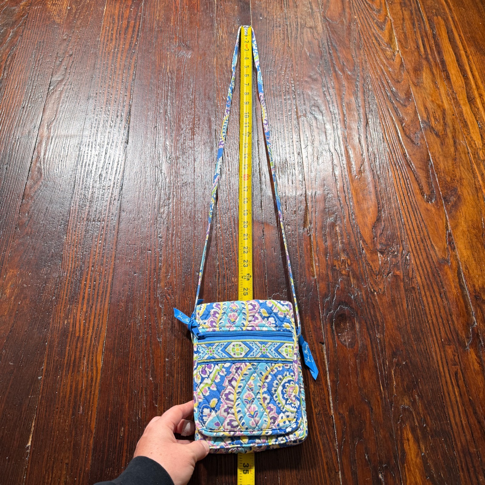 Vera Bradley Mini Hipster Crossbody Bag Purse – Capri Blue – Retired