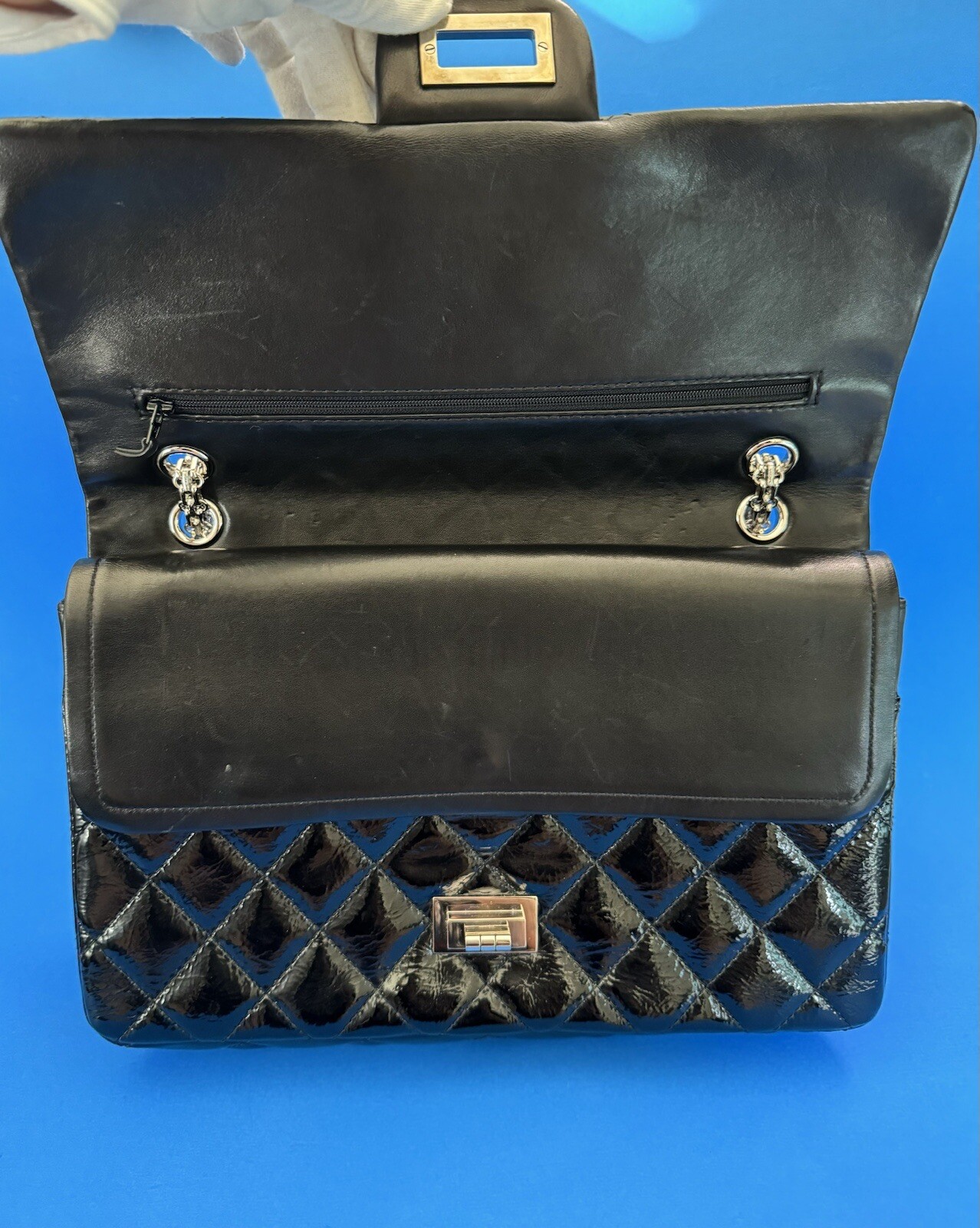 Chanel 2.55 Reissue- Black With Silver Hardware, Double Flap Classic