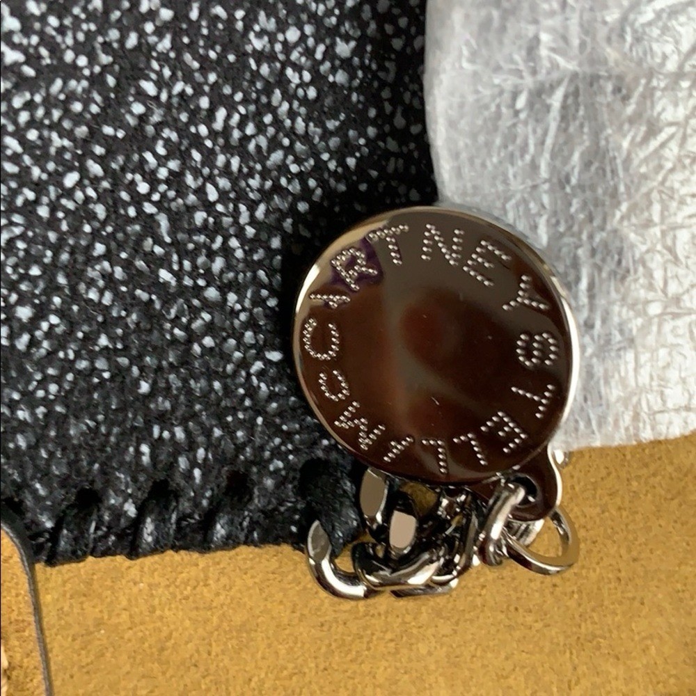 Stella McCartney Falabella Black Tote Bag Chain Strap Magnetic w/ Coin Purse