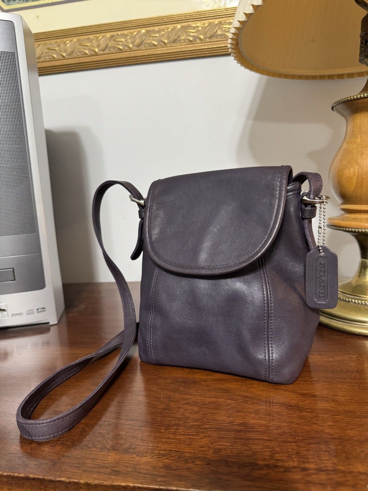 Vintage Coach SoHo Small Flap Ink Crossbody Purse 4108