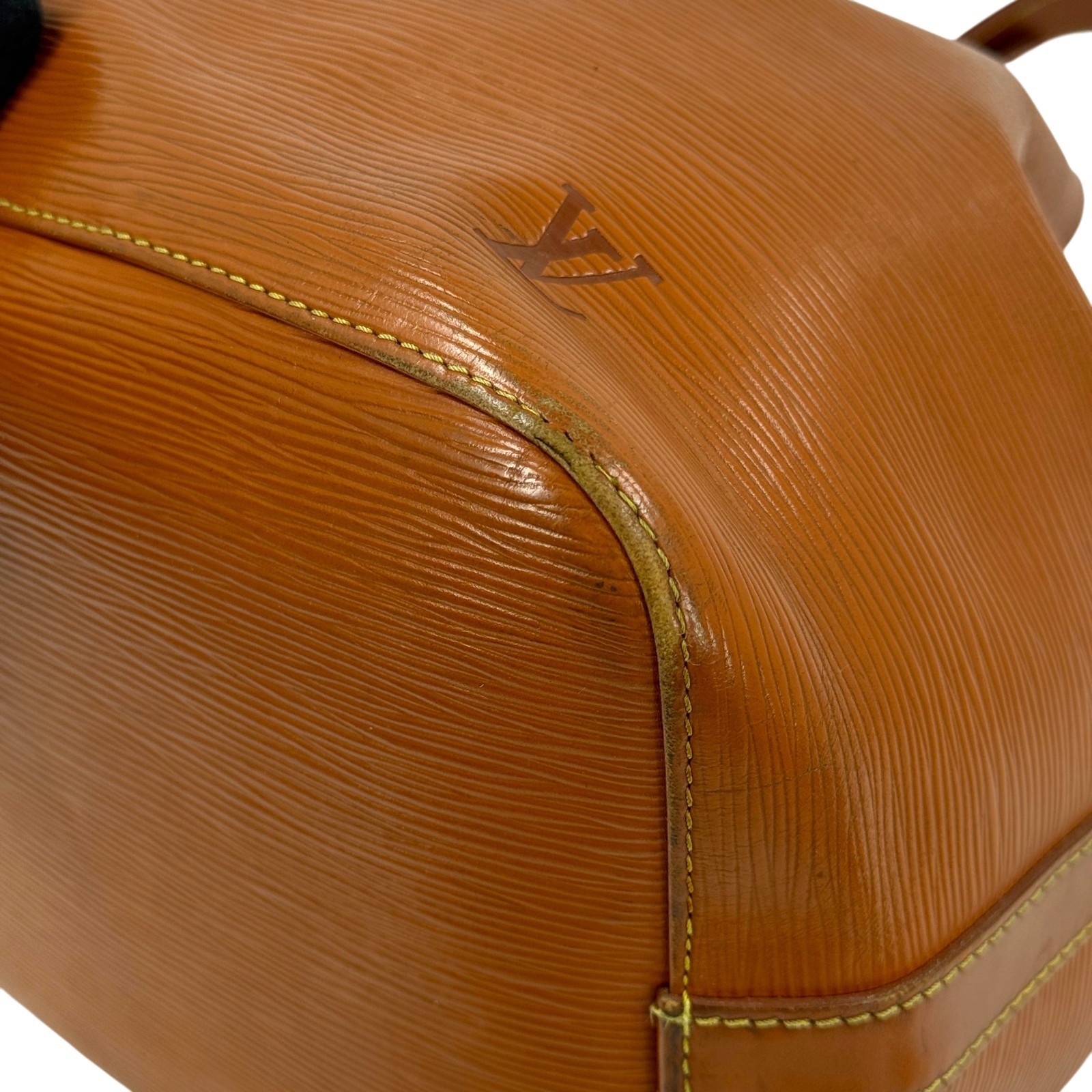 LOUIS VUITTON Petit Noe Epi Leather Kenya Brown Drawstring Bucket Bag M44103