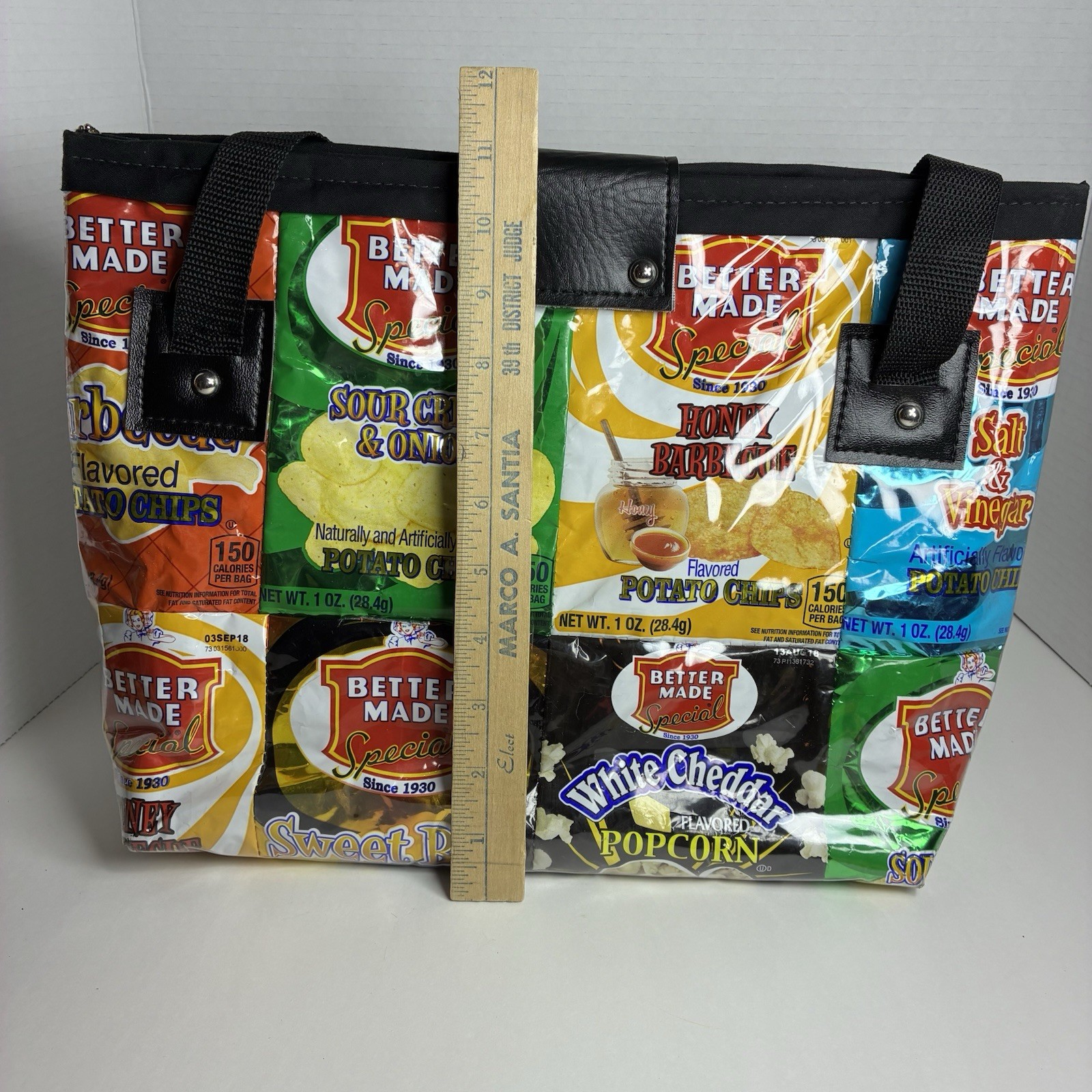 Recycled Handmade Better Made Potato Chips Multi Use Purse/Hand Bag/Picnic Bag