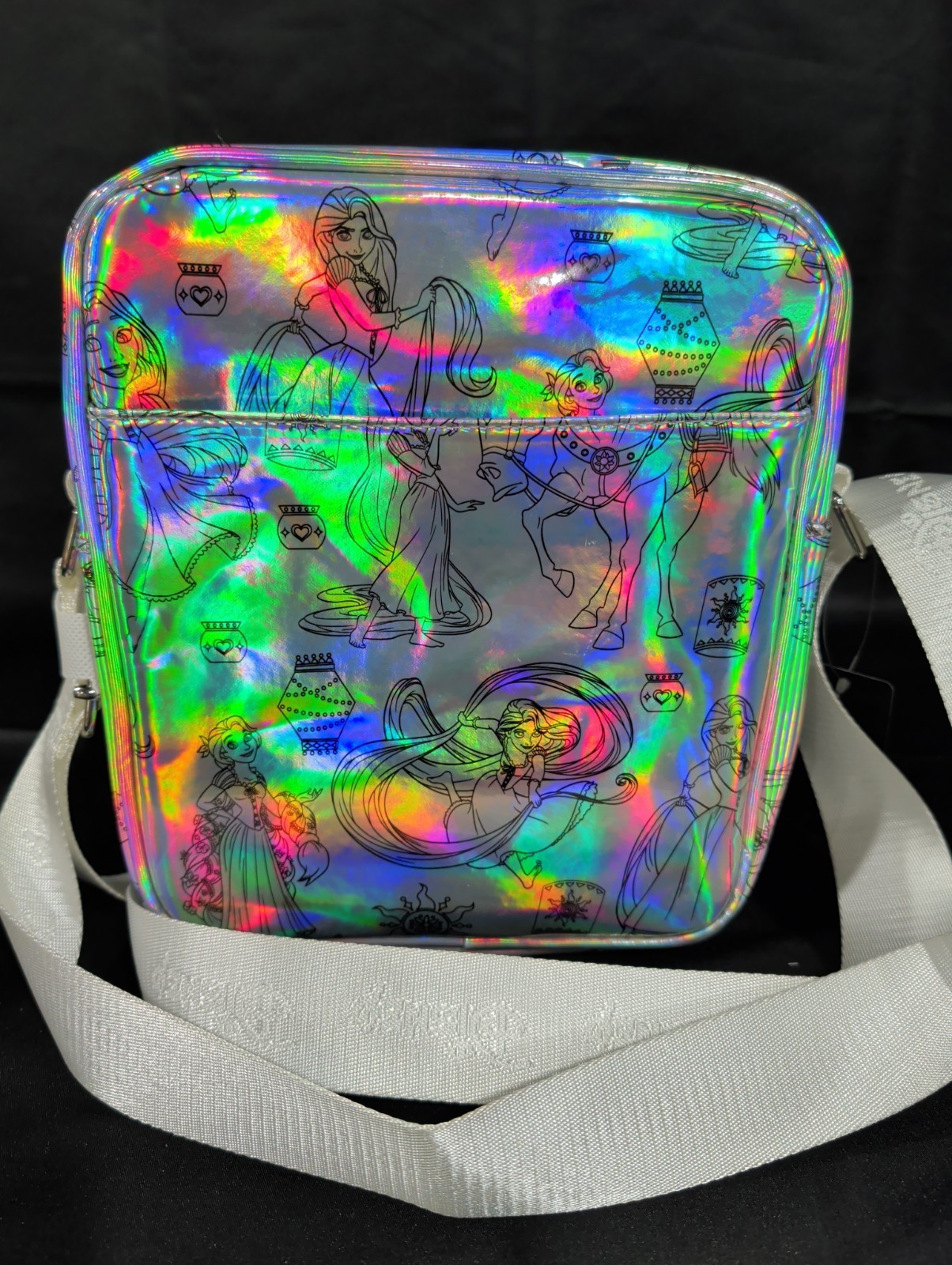 BuckleDown Buckle Down Disney Crossbody Bag Tangled Rapunzel Iridescent BNWT