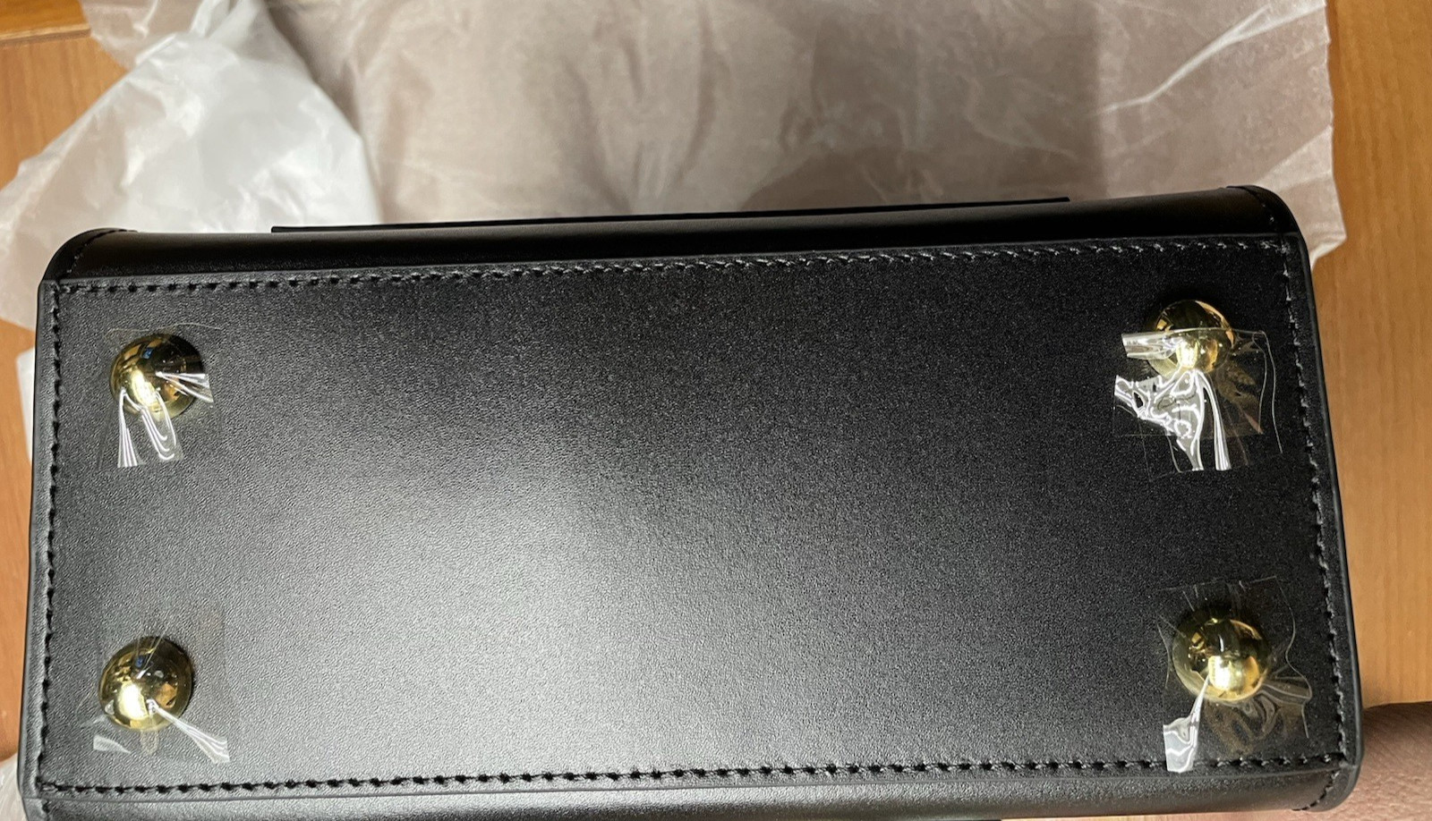 ZAC Zac Posen Eartha Top Handle Leather Crossbody Handbag Removable Strap Black