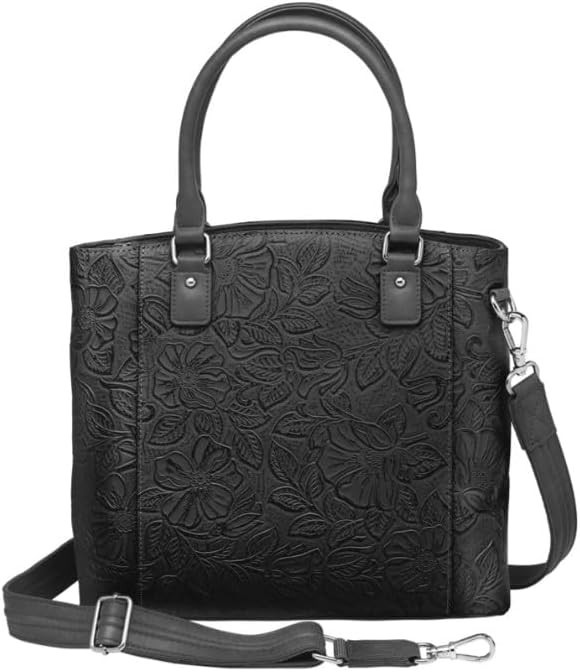 Town Tote Concealed Carry Purse Tooled Cowhide GTM-51