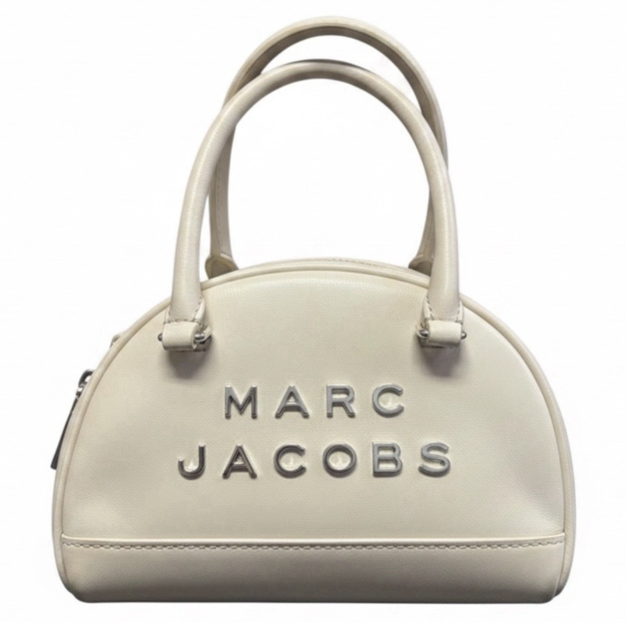 Marc Jacobs Cream Bowling Satchel NWT