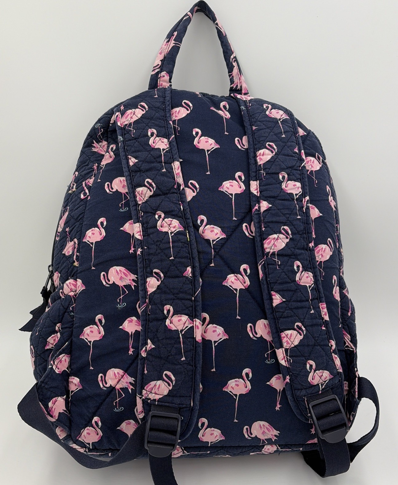 Vera Bradley FLAMINGO GARDEN/FLAMINGO Fiesta Large 5 Pocket Laptop Backpack