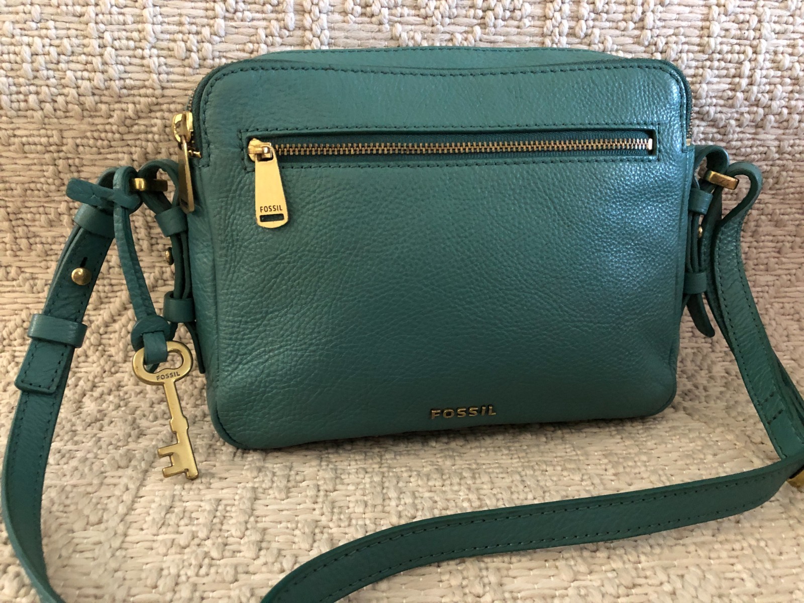 Fossil Piper Toaster GREEN/TEAL Cross body Handbag