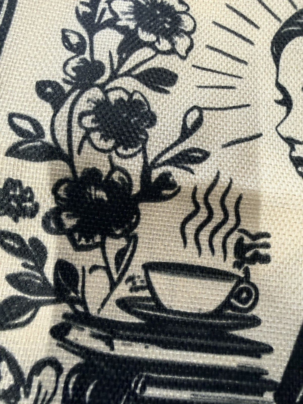 Weird Girls Club White/Black Canvas Tote bag
