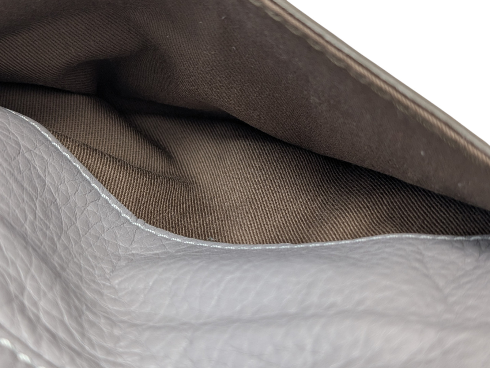 Chloe Marcie Shoulder Hand Bag Leather Gray