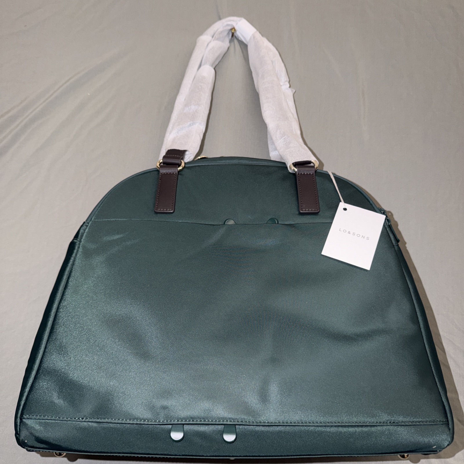 Lo & Sons The O.G. 2 Recycled Nylon Dark Green Gold Camel Medium
