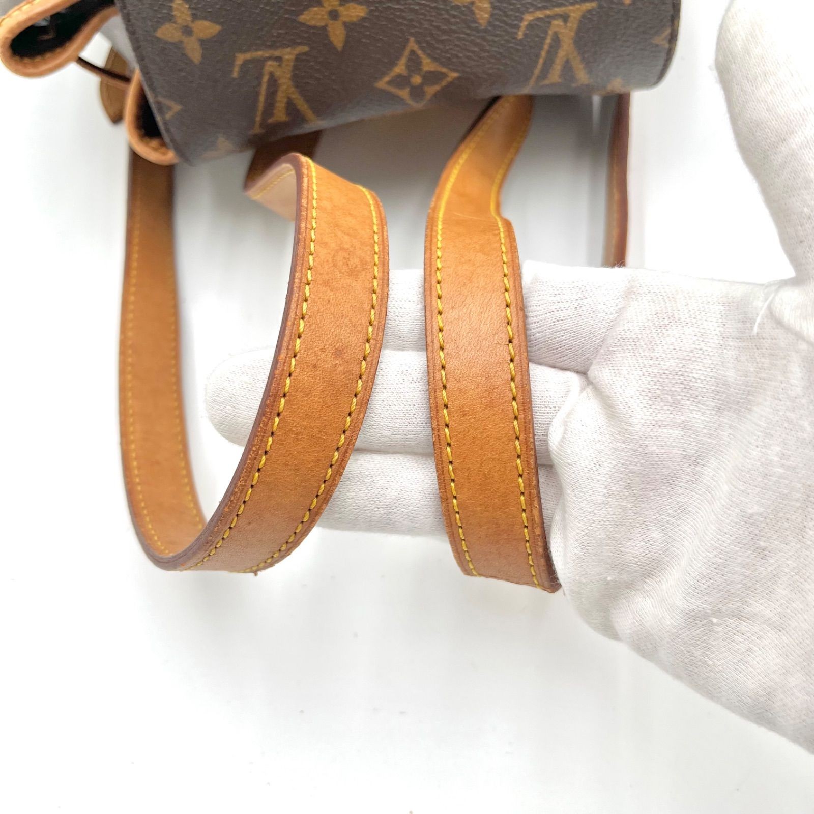 Auth Louis Vuitton Monogram Montsouris MM Backpack Rucksack Bag M51136 2Y8991