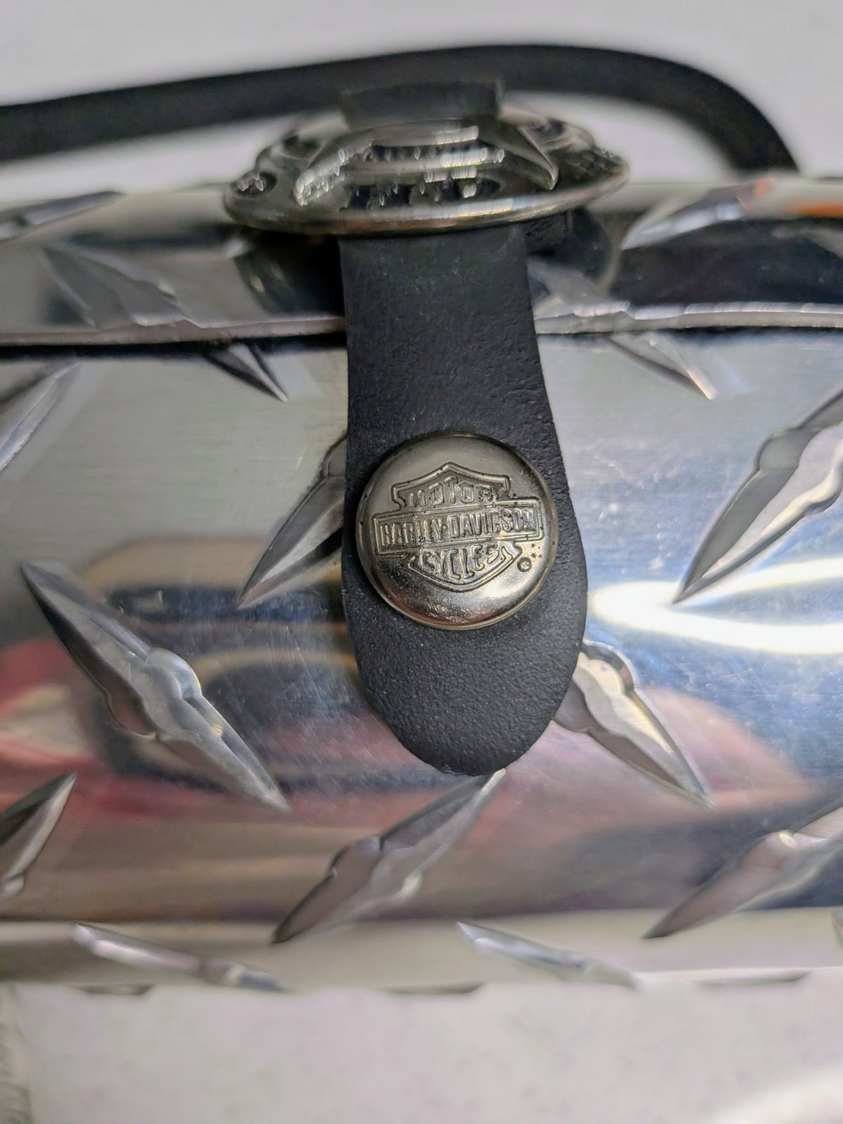 Harley Davidson Circular Purse Steel Pattern