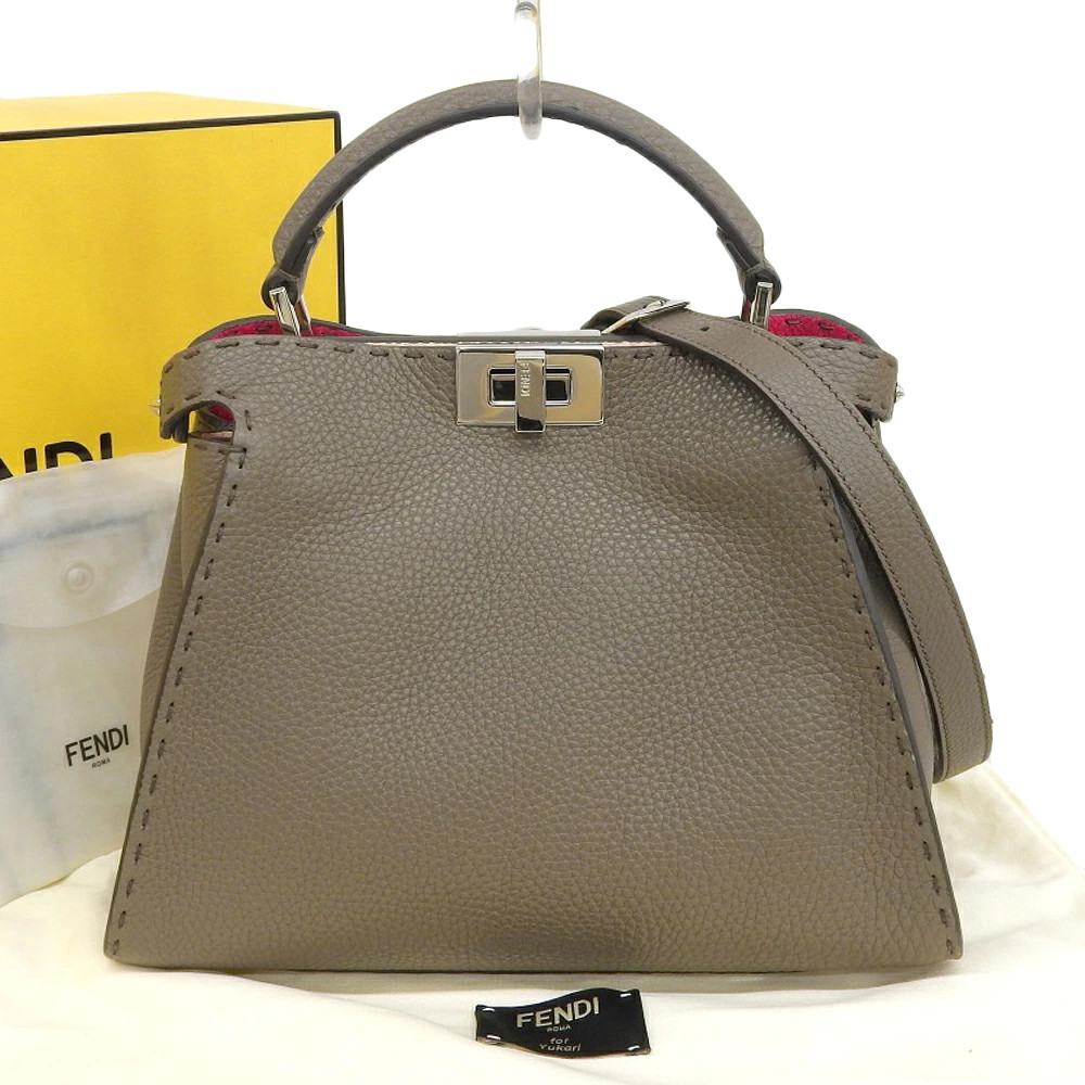 FENDI Selleria Peekaboo Essentially 8BN302 Custom Tricolor #013