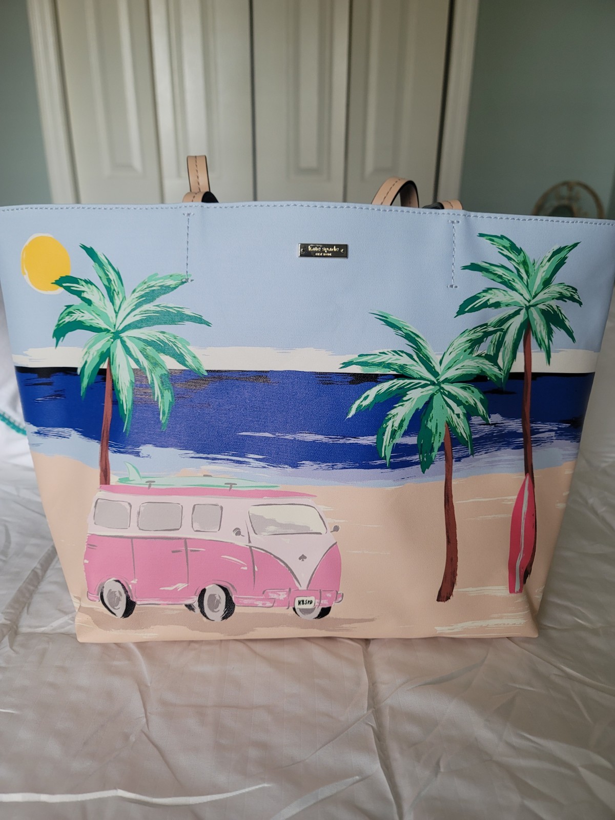 Kate Spade New York California Dreaming Beach Scene Hallie Tote