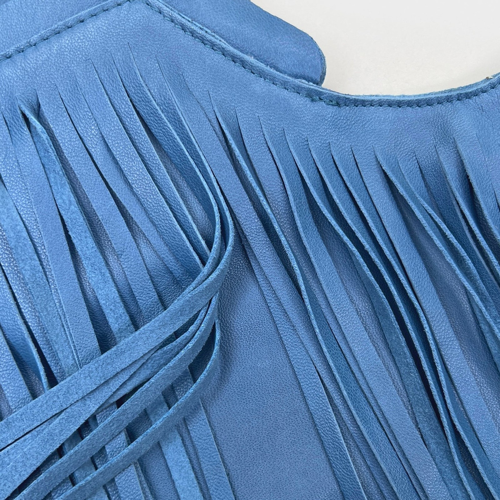 Genuine Leather Fringe Crossbody Bag