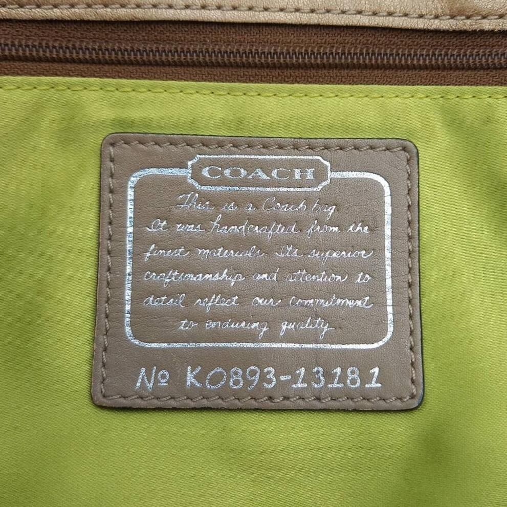 COACH Tote bag Legacy Leather Brown Turn Lock Authentic From Japan