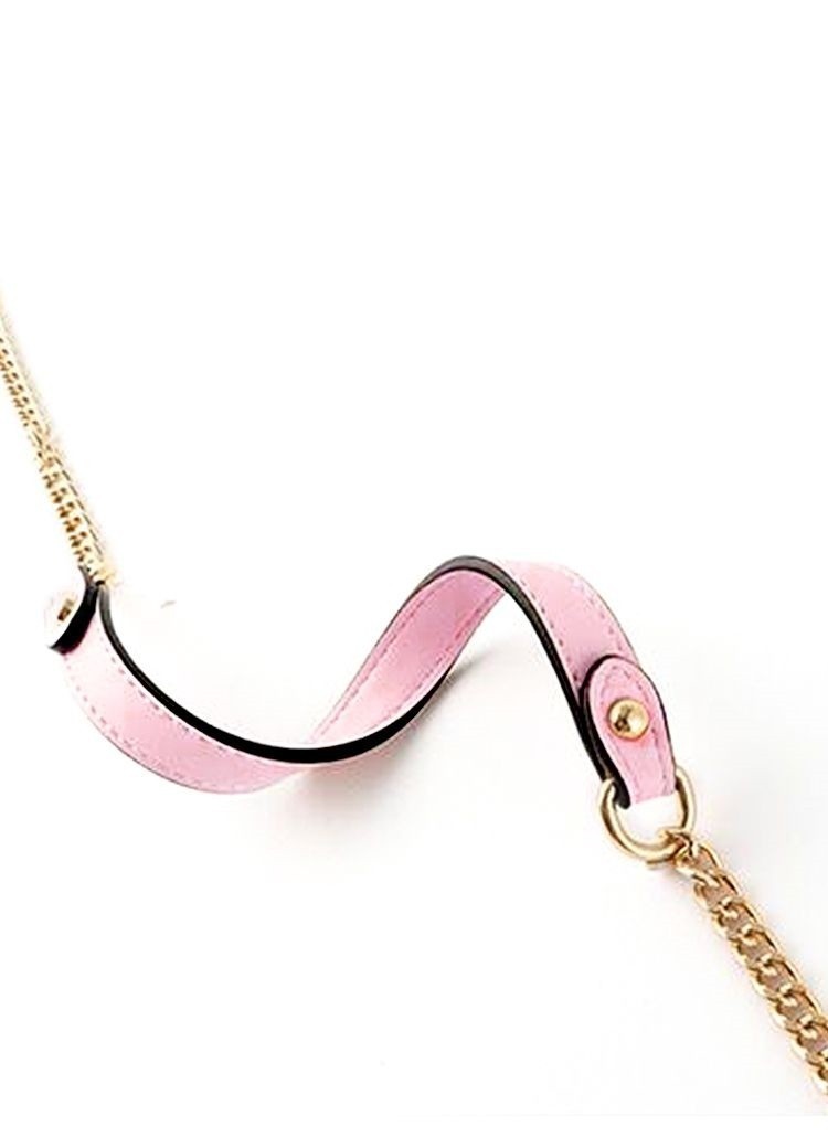 Replacement Retro PU Leather Purse Chain For Handle Shoulder Bag Light Golden