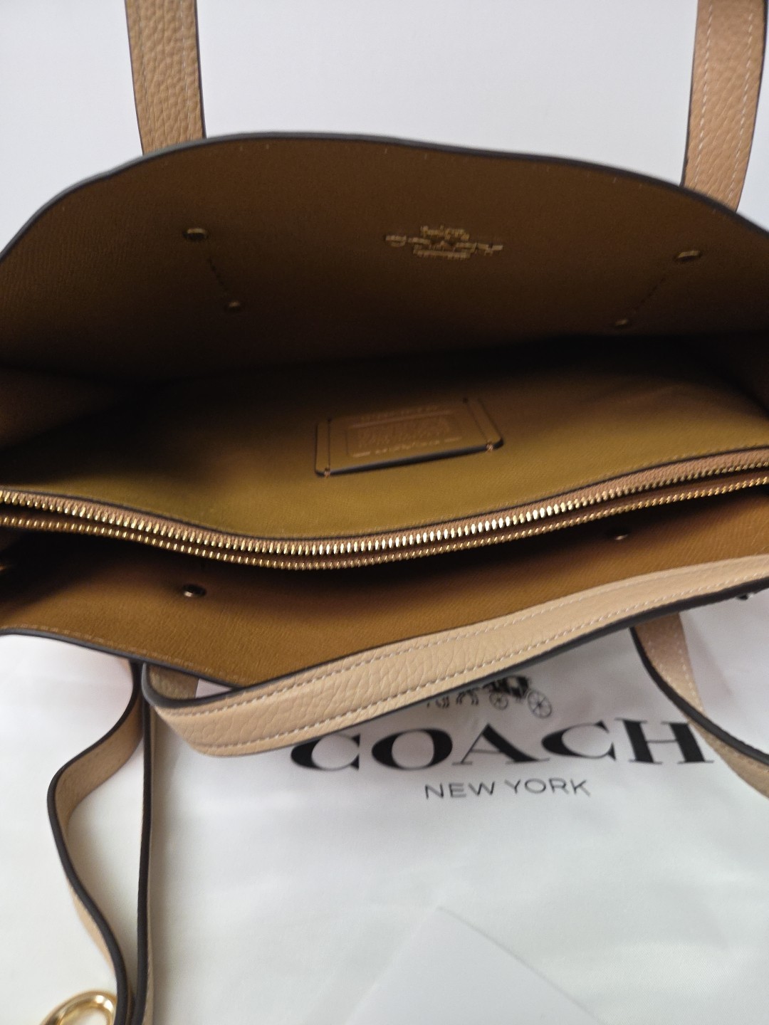 Coach Charlie Carryall Bag #25137 Color Beige/taupe